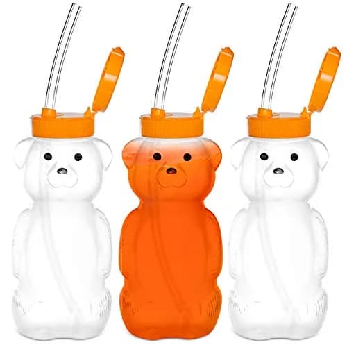 Special Supplies Honey Bear Straw Cup 237ml (8 Fl Oz) | Therapy Assist for Low Suction & Mobility thumbnail 7