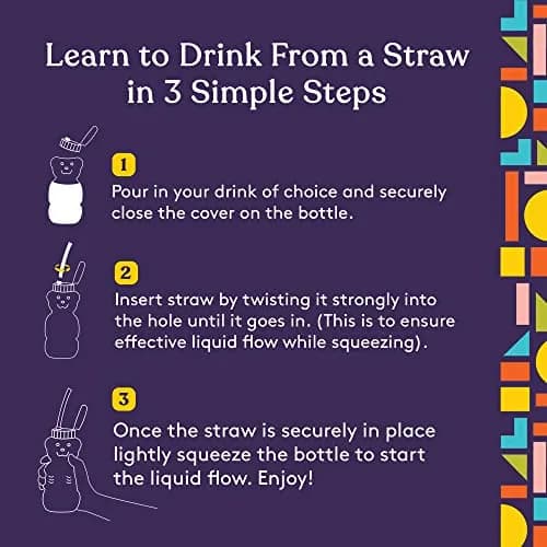 Special Supplies Honey Bear Straw Cup 237ml (8 Fl Oz) | Therapy Assist for Low Suction & Mobility thumbnail 8