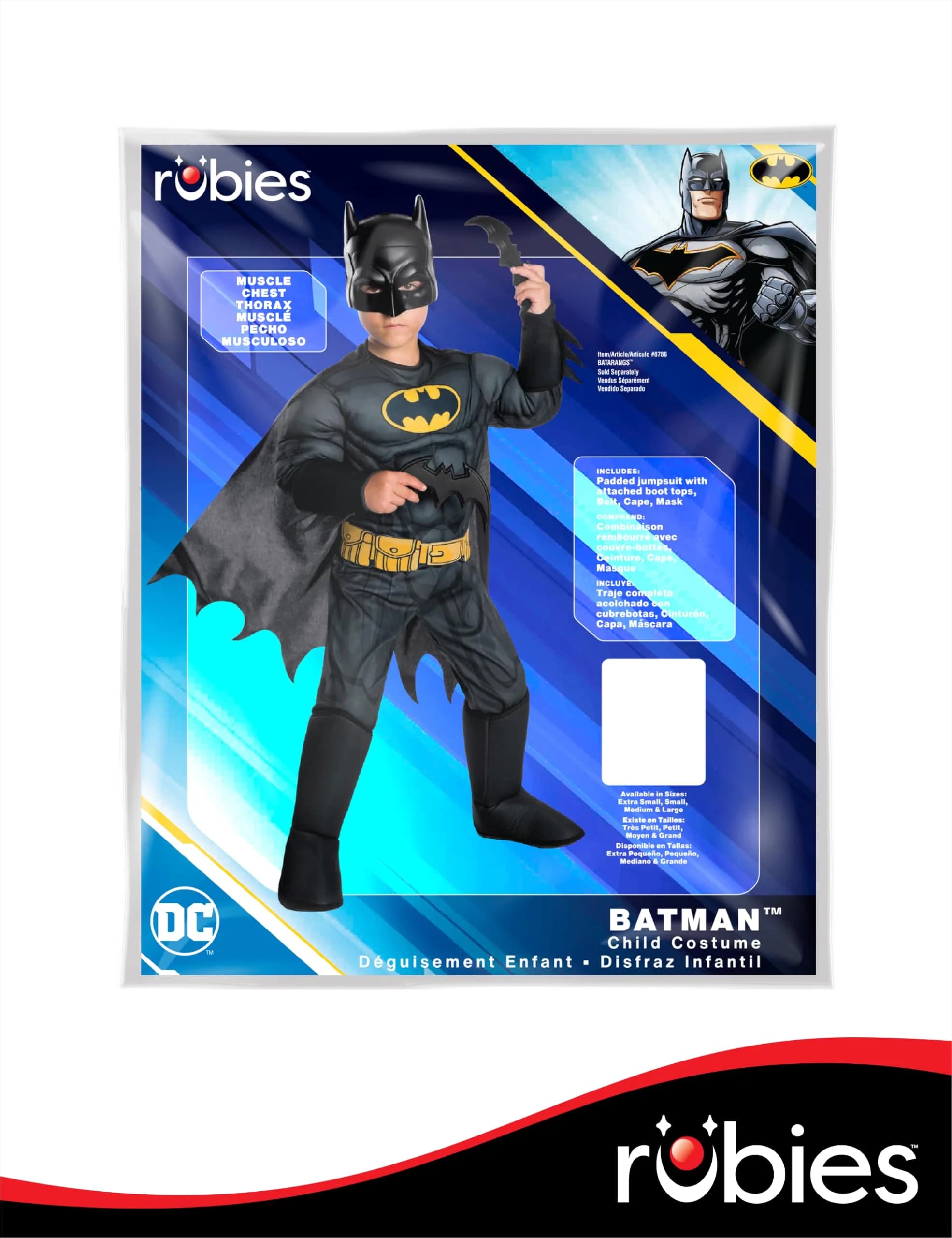 Rubies DC Comics Batman Deluxe Costume for Kids, Boys Large (12-14) | Officially Licensed Superhero Outfit - view 6