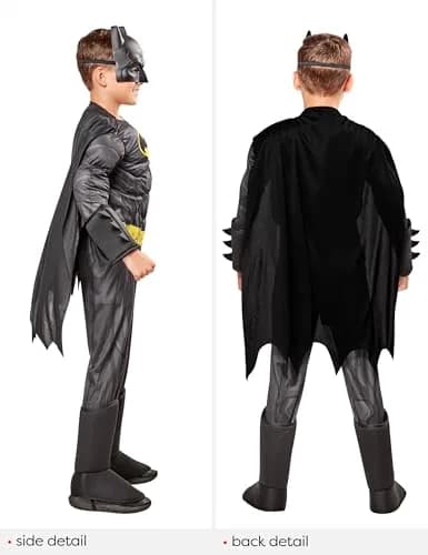 Rubies DC Comics Batman Deluxe Costume for Kids, Boys Large (12-14) | Officially Licensed Superhero Outfit thumbnail 2