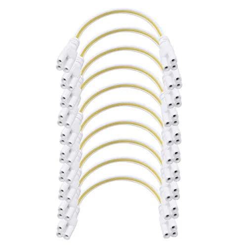 SinLoon LED Tube Lamp Holder Socket Fittings 20cm | Easy LED Connection, Durable PVC, 10pcs Pack thumbnail 1
