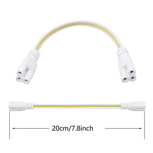 SinLoon LED Tube Lamp Holder Socket Fittings 20cm | Easy LED Connection, Durable PVC, 10pcs Pack thumbnail 4