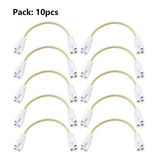 SinLoon LED Tube Lamp Holder Socket Fittings 20cm | Easy LED Connection, Durable PVC, 10pcs Pack thumbnail 2