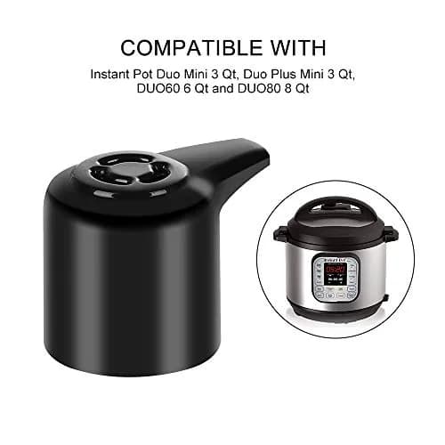 ZoneFly Steam Release Valve Handle Replacement for Instant Pot 3-8 Qt | Food Grade PP & ABS, Easy Install, Durable thumbnail 3
