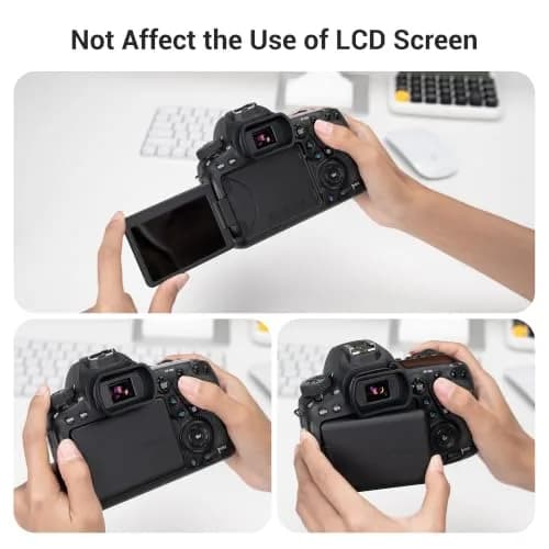 KIWIFOTOS Long Soft EF Eyecup Viewfinder for Canon Rebel T7 T6 EOS 90D 80D | Blocks Stray Light for Clearer View thumbnail 5