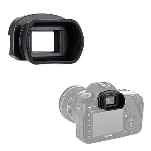 KIWIFOTOS Long Soft Viewfinder Eyecup for Canon 5D Mark IV III 7D II 1Dx II 1Ds III 1D IV III | Enhanced Comfort & Light Blocking thumbnail 1