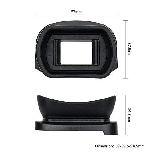 KIWIFOTOS Long Soft Viewfinder Eyecup for Canon 5D Mark IV III 7D II 1Dx II 1Ds III 1D IV III | Enhanced Comfort & Light Blocking thumbnail 7