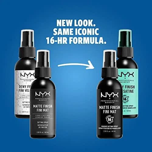 NYX PROFESSIONAL MAKEUP Matte + Dewy Setting Spray 203ml (6.87 Fl Oz) | Long-Lasting Face Mist for up to 16HR Wear thumbnail 2