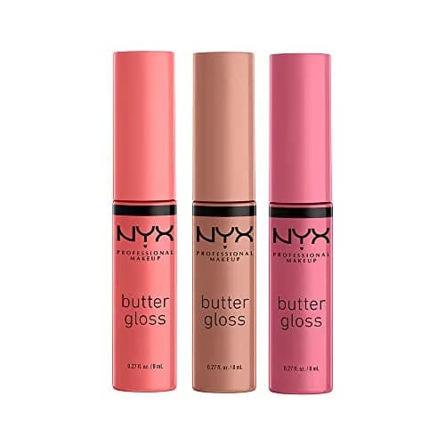 NYX PROFESSIONAL MAKEUP Butter Gloss Trio (Angel Food Cake, Creme Brulee, Madeleine) | Sheer to Medium Coverage thumbnail 1