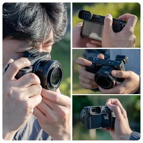 Kiorafoto Extended Eyecup Viewfinder for Sony A6000 A6100 A6300 | Blocks Light & Protects Viewfinder thumbnail 7