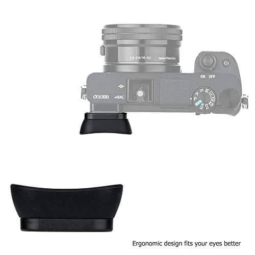 Kiorafoto Extended Eyecup Viewfinder for Sony A6000 A6100 A6300 | Blocks Light & Protects Viewfinder thumbnail 9