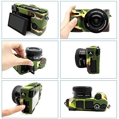 Easy Hood Silicone Camera Case for Sony Alpha A6100 A6300 A6400 (Rose) | Lightweight Protective Cover thumbnail 7
