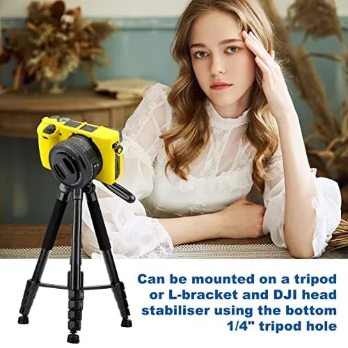 Easy Hood Yellow Silicone Camera Case for Sony Alpha A6100 A6300 A6400 Cameras | Lightweight & Durable Protection thumbnail 6