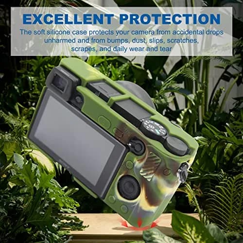 Easy Hood Yellow Silicone Camera Case for Sony Alpha A6100 A6300 A6400 Cameras | Lightweight & Durable Protection thumbnail 3