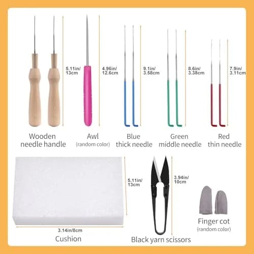JUPEAN Needle Felting Kits for Beginners Adults | 37 Pcs Wool Roving & Tools for Art & Craft thumbnail 3