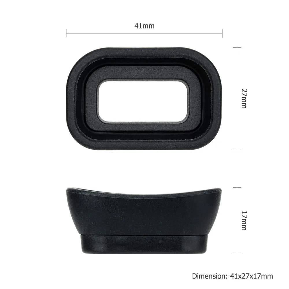 Kiorafoto Extended Eyecup for Sony A6600 A6500 A6400 Cameras | Replaces FDA-EP17 Viewfinder - view 5