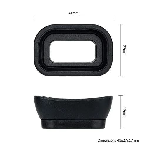 Kiorafoto Extended Eyecup for Sony A6600 A6500 A6400 Cameras | Replaces FDA-EP17 Viewfinder thumbnail 5