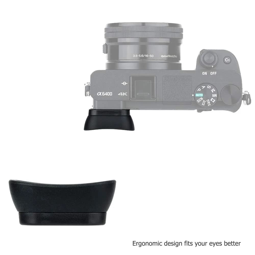 Kiorafoto Extended Eyecup for Sony A6600 A6500 A6400 Cameras | Replaces FDA-EP17 Viewfinder - view 7