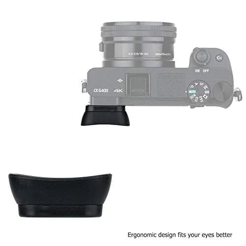 Kiorafoto Extended Eyecup for Sony A6600 A6500 A6400 Cameras | Replaces FDA-EP17 Viewfinder thumbnail 7