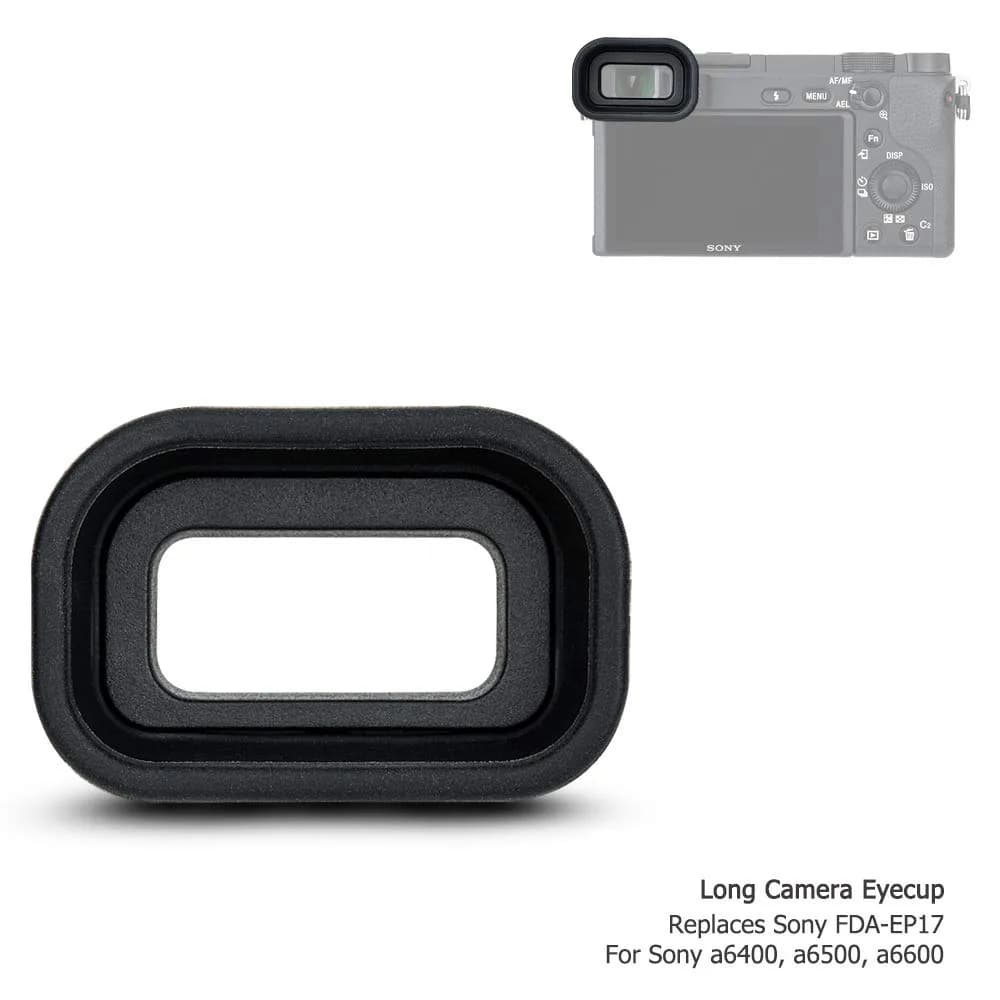 Kiorafoto Extended Eyecup for Sony A6600 A6500 A6400 Cameras | Replaces FDA-EP17 Viewfinder - view 9