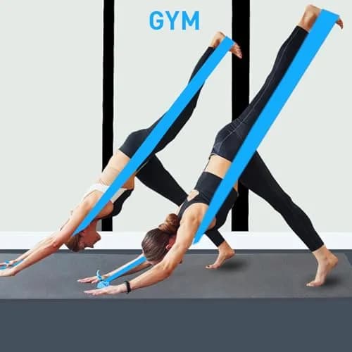 A AZURELIFE Resistance Bands Set, 3-Level Non-Latex Elastic Stretch Bands 1.5m (5 ft) | Physical Therapy, Yoga, Pilates, Strength Training thumbnail 8