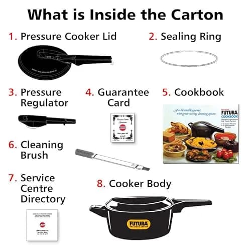 Hawkins Futura Pressure Cooker 4 Liter (4.2 Quarts) | Museum-Featured Design for Faster Cooking thumbnail 6
