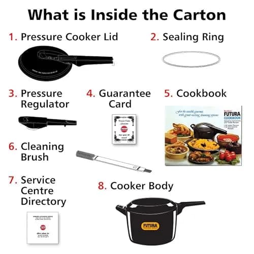 Hawkins Futura Pressure Cooker 6 Liter (6.3 Quarts) Gray | Museum of Modern Art Displayed Cooker thumbnail 6