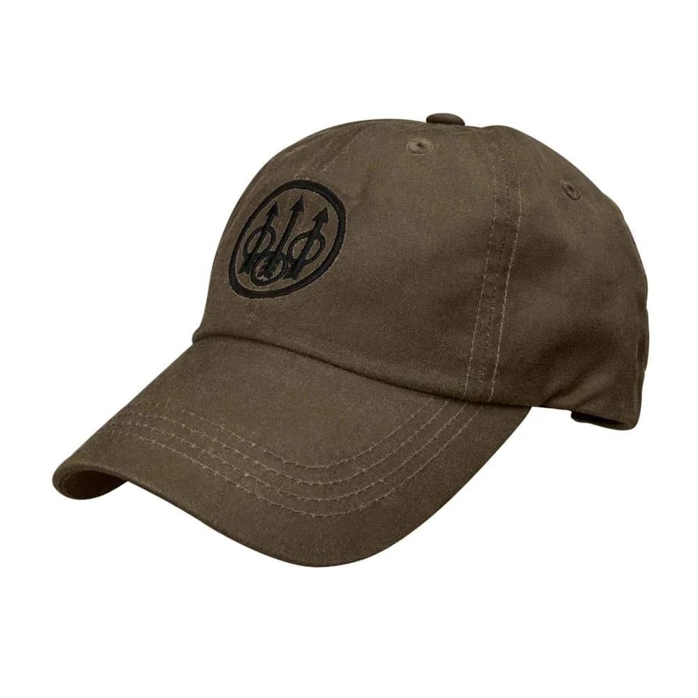 Beretta Waxed Cotton Hunting Outdoor Casual Hat, Sandstone | Water-Resilient, Adjustable Fit — Sandstone