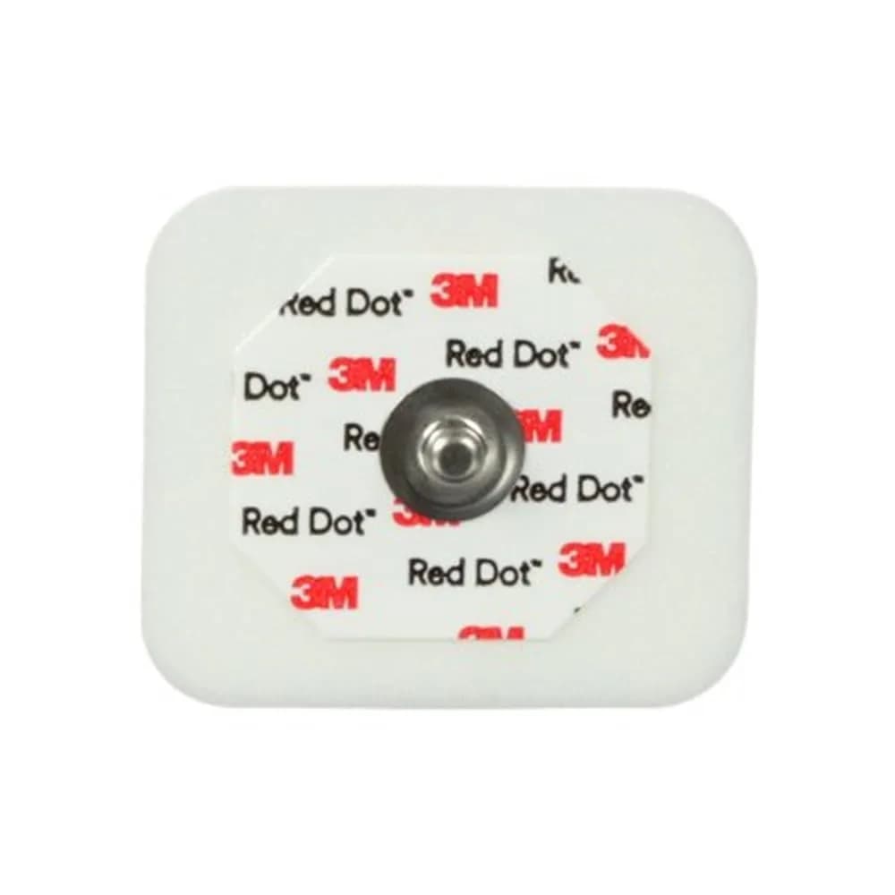 3M Red Dot Monitoring Electrode 1.60" W x 1.36" L (1000-Pack) | Professional Healthcare ECG Leads - main product image