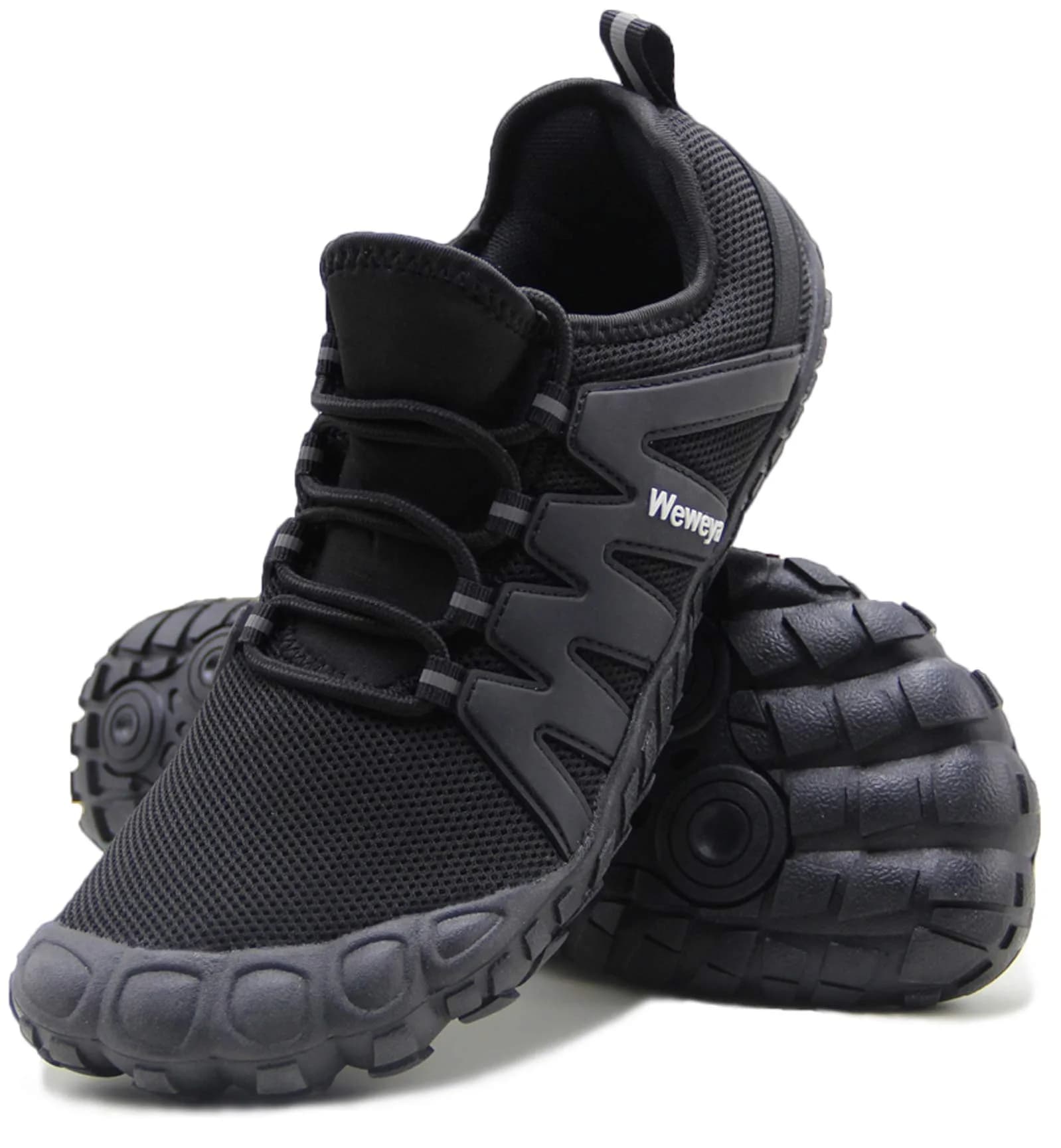 Weweya Men Barefoot Zero Drop Minimalist Five Fingers Shoes Size 11 Black | Lightweight, Flexible & Breathable