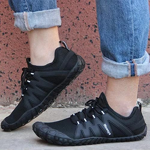 Weweya Men Barefoot Zero Drop Minimalist Five Fingers Shoes Size 11 Black | Lightweight, Flexible & Breathable thumbnail 2