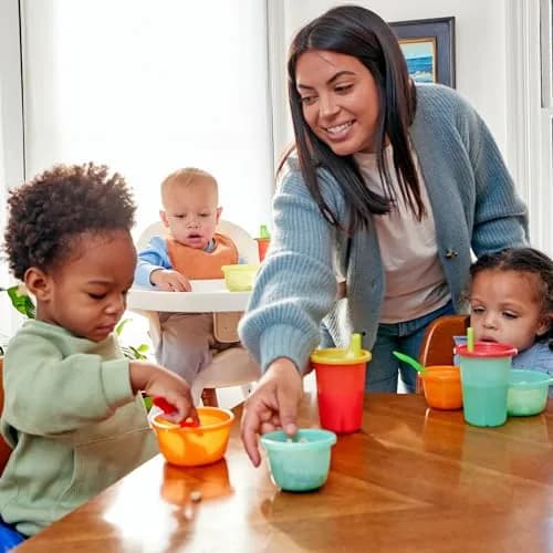 The First Years Take & Toss Spill Proof Sippy Cups - Rainbow Party Pack - 296ml (10 Fl Oz) - 20 Count thumbnail 3