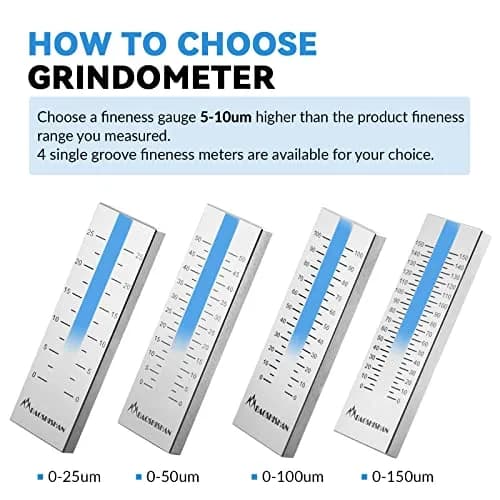 BAOSHISHAN 0-25μm Single Groove Grindometer Fineness Gauge | ISO Standard, Stainless Steel, Includes Spatula thumbnail 6