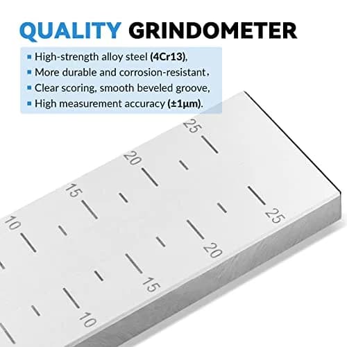 BAOSHISHAN 0-25μm Single Groove Grindometer Fineness Gauge | ISO Standard, Stainless Steel, Includes Spatula thumbnail 2