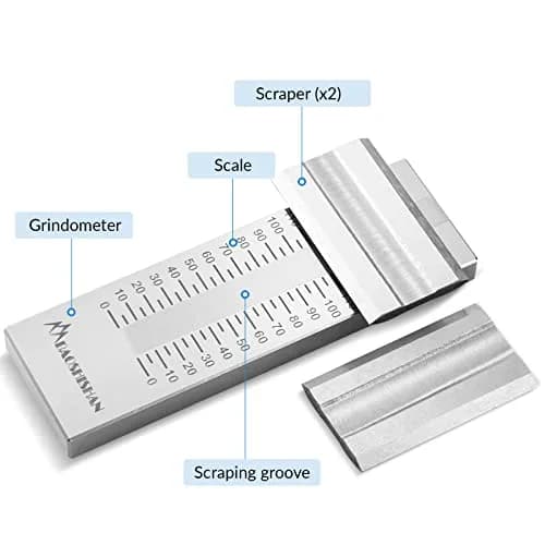 BAOSHISHAN 0-25μm Single Groove Grindometer Fineness Gauge | ISO Standard, Stainless Steel, Includes Spatula thumbnail 3