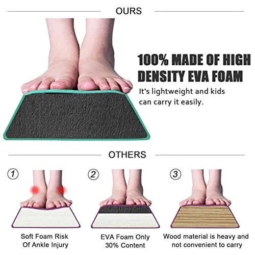 FBSPORT 9ft Balance Beam | Foldable Gymnastics Equipment for Kids & Adults, Non Slip Rubber Base, Green thumbnail 8