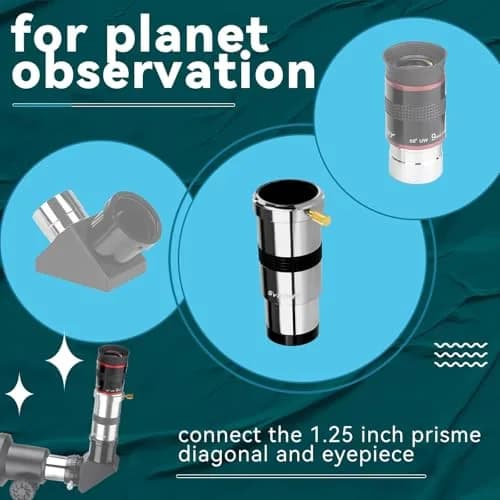 SVBONY SV137 3X Barlow Lens | 1.25 Inch Telescope Accessory for Planetary & Lunar Observation, Fully Multi-coated Lenses thumbnail 6