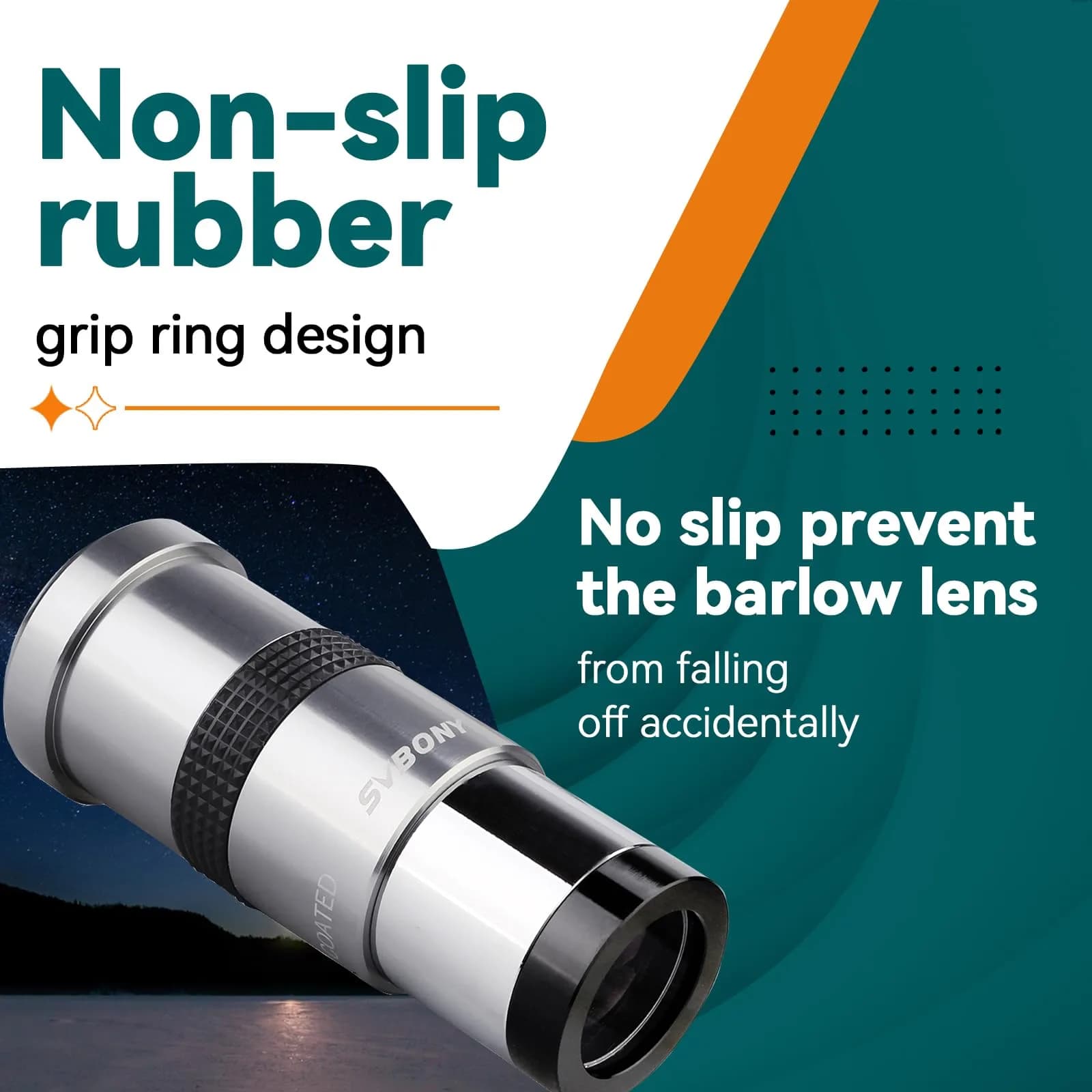 SVBONY SV137 3X Barlow Lens | 1.25 Inch Telescope Accessory for Planetary & Lunar Observation, Fully Multi-coated Lenses - view 4