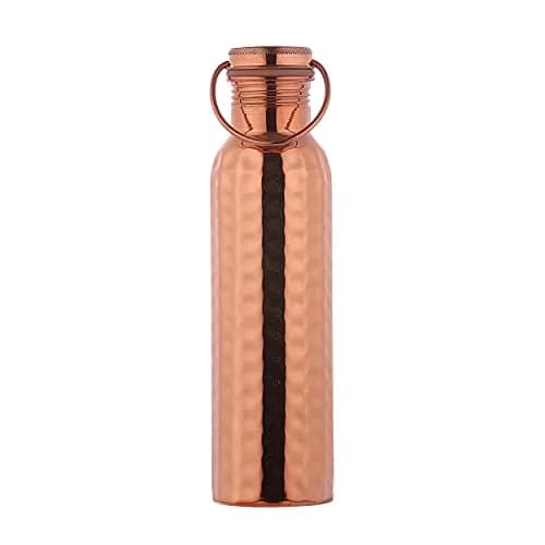 HealthGoodsIn Copper Water Bottle 600ml | Seamless Leakproof Copper Vessel for Ayurvedic Benefits thumbnail 2