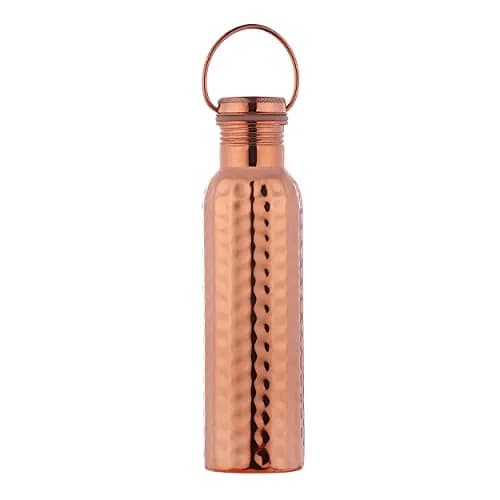 HealthGoodsIn Copper Water Bottle 600ml | Seamless Leakproof Copper Vessel for Ayurvedic Benefits thumbnail 3
