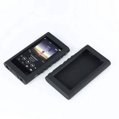 bestforyou Soft Silicone Protective Case for Sony Walkman NW-A50 Series | Black thumbnail 1