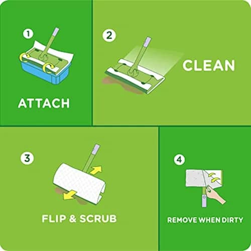 Swiffer Wet Mopping Pad Refills for Floor Mop Open Window Fresh Scent 12 Count - 4 Pack | 48 Count Total thumbnail 4