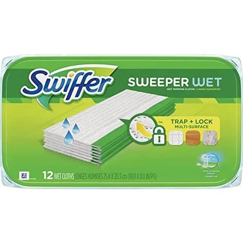 Swiffer Wet Mopping Pad Refills for Floor Mop Open Window Fresh Scent 12 Count - 4 Pack | 48 Count Total thumbnail 2