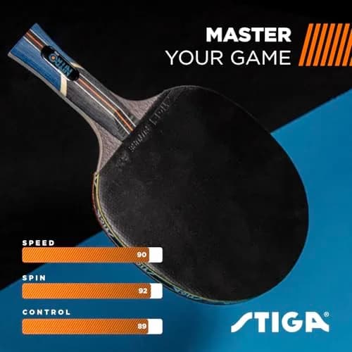 STIGA Nitro Table Tennis Racket | 6-Ply Wood Blade, ITTF Approved Rubber, Speed 90 Spin 92 Control 89 thumbnail 6