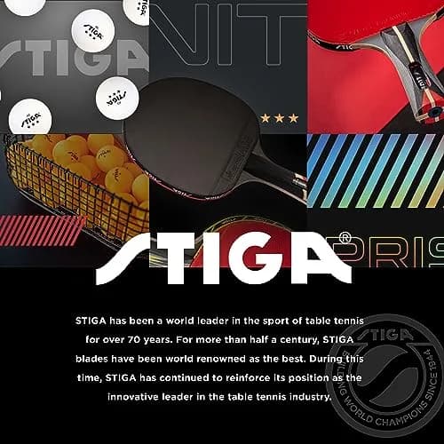 STIGA Nitro Table Tennis Racket | 6-Ply Wood Blade, ITTF Approved Rubber, Speed 90 Spin 92 Control 89 thumbnail 7