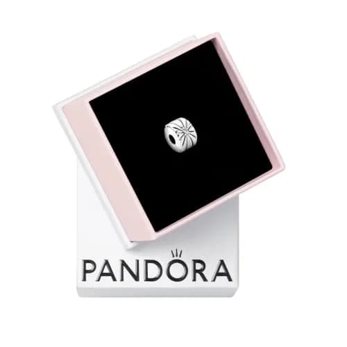 PANDORA Sparkling Sunburst Clip Charm | Sterling Silver with Cubic Zirconia, Jewelry for Women with Gift Box thumbnail 1