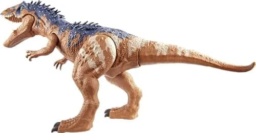 Mattel Jurassic World Massive Biters Siats Meekerorum Dinosaur Action Figure | Movable Joints, Tail-Activated Strike & Chomping Motion thumbnail 5