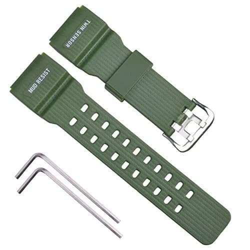 OliBoPo Silicone Watch Strap for Casio G-Shock GG-1000 | Durable, Lightweight, Water-Resistant (16mm, Green) thumbnail 1