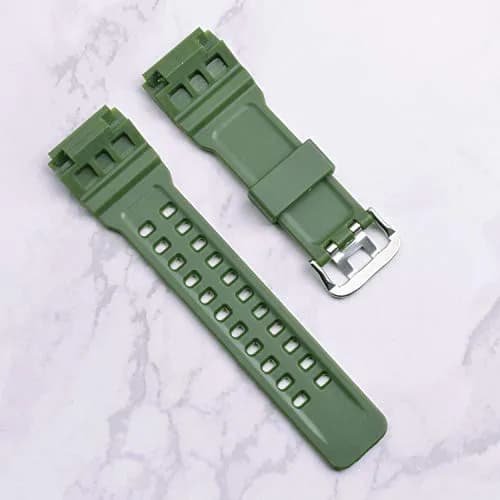 OliBoPo Silicone Watch Strap for Casio G-Shock GG-1000 | Durable, Lightweight, Water-Resistant (16mm, Green) thumbnail 4
