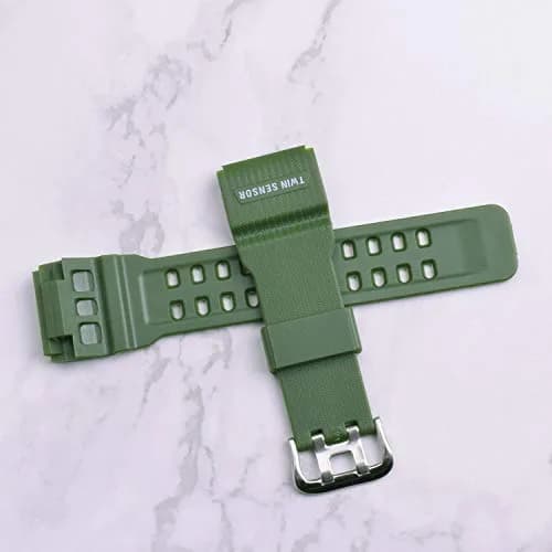 OliBoPo Silicone Watch Strap for Casio G-Shock GG-1000 | Durable, Lightweight, Water-Resistant (16mm, Green) thumbnail 2
